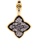 Лилии. Православный крест.
