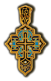 Процвете Древо Креста. Православный крест. Эмаль.